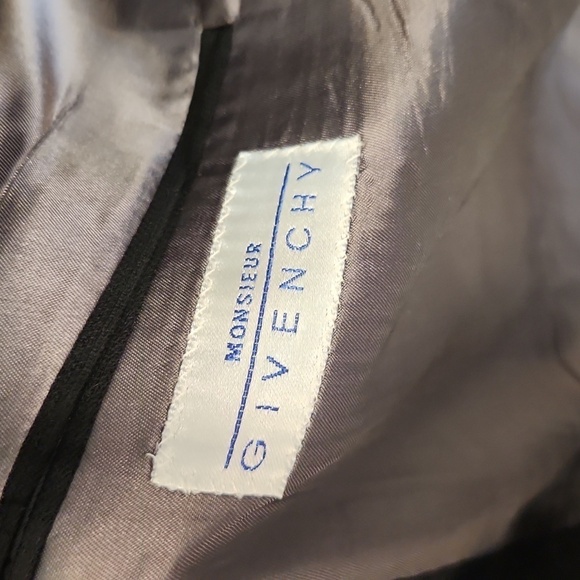 Vintage 90's Givenchy Monsieur made in USA union made black pinstripe suitbla… - Picture 7 of 8